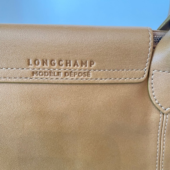 Longchamp Le Pliage Cuir Lambskin CUMIN small leather bag - Picture 11 of 16